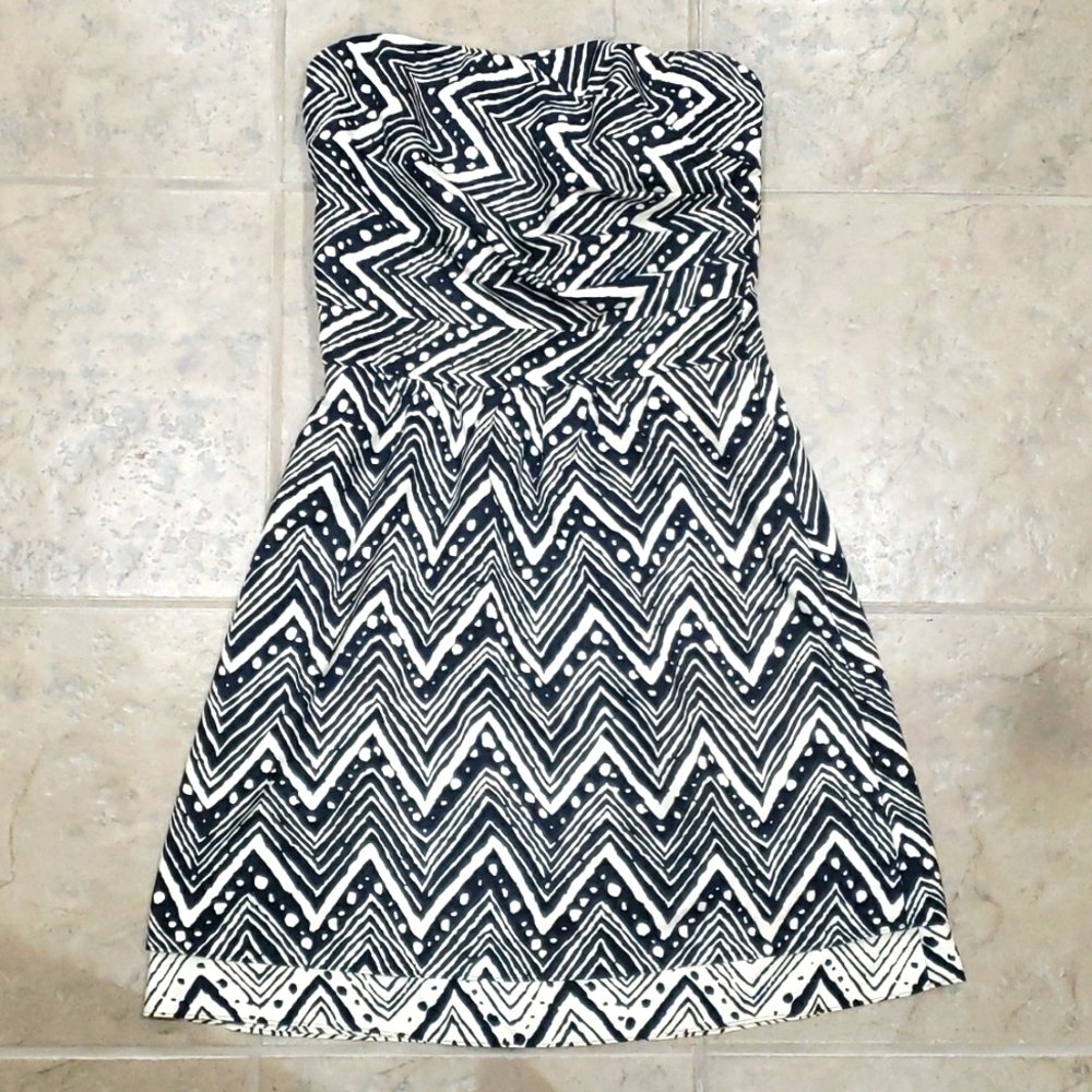 The Limited Geometric Print Corset Dress